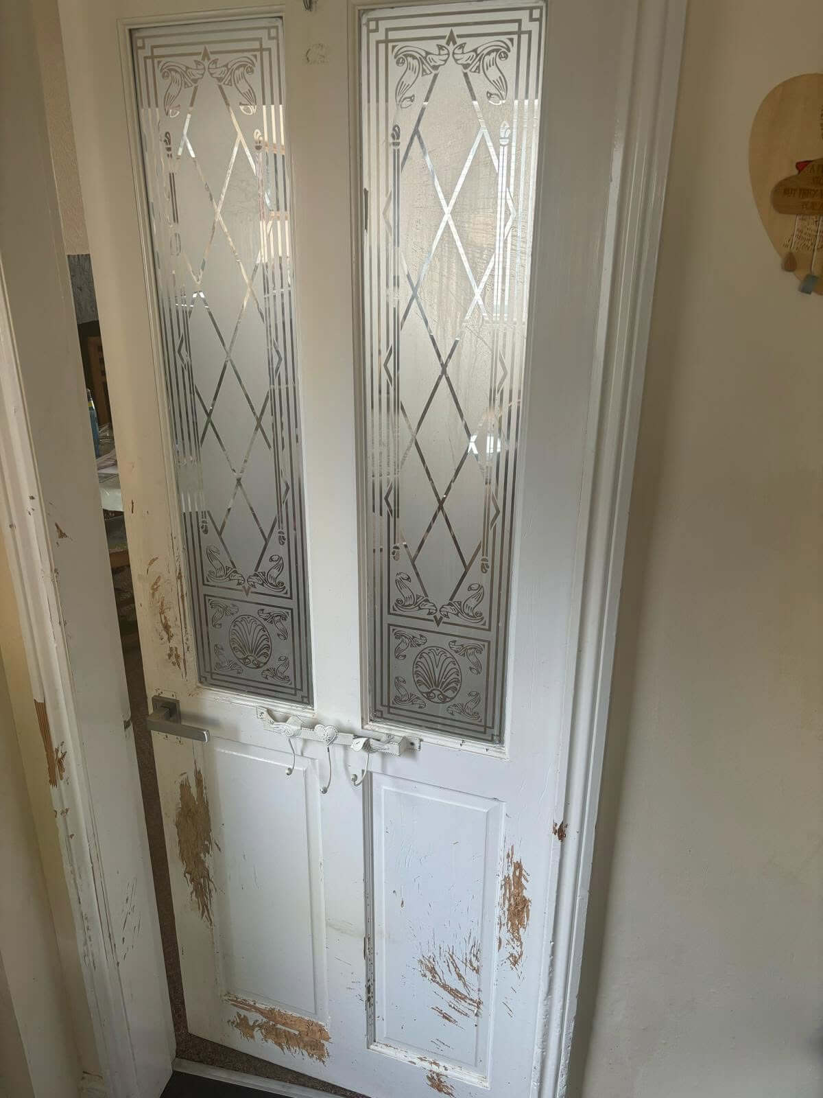 Old Internal Door Before Replacement by APEX Joinery